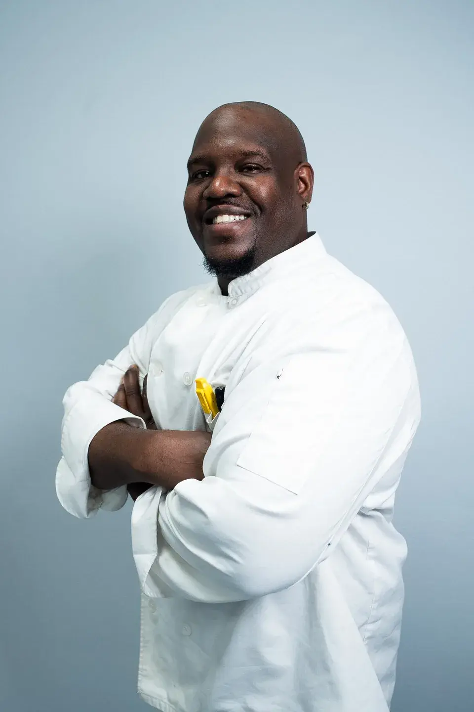 Chef Gerry in a white chef coat